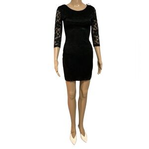 Elegant Black Lace Dress